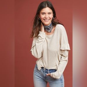 Cloth & Stone Anthropology Shine Sweatshirt Size Large